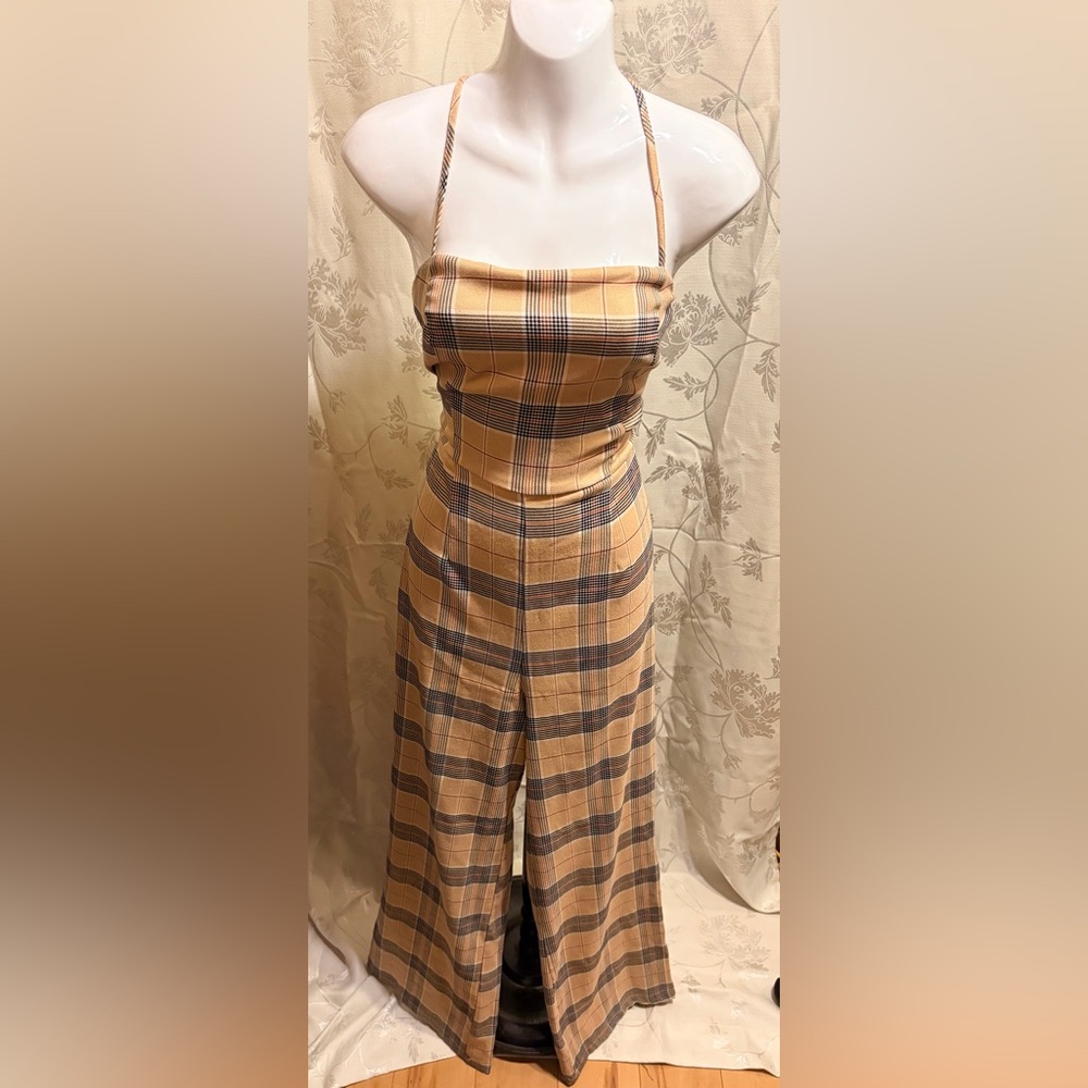 Forever 21 Plaid Pantsuit Romper Size Large